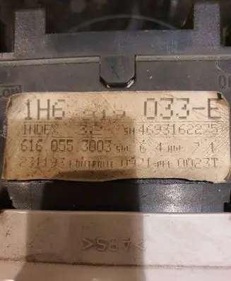 Volkswagen Golf III Speedometer (instrument cluster) 1H6919033E