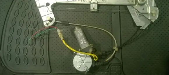Sliding door window regulator with motor