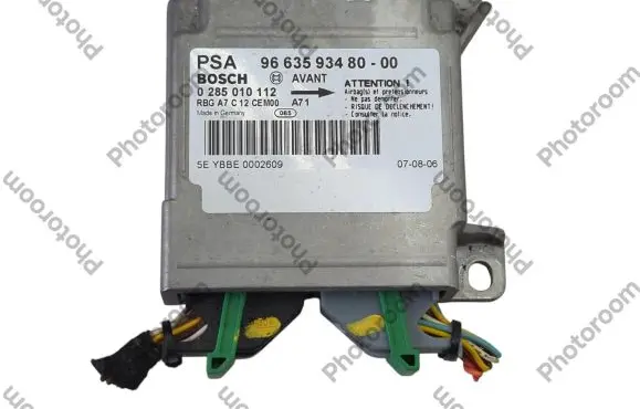 Peugeot 207 Airbag control unit/module 966359348000 0285010112 5EYBBE0002609