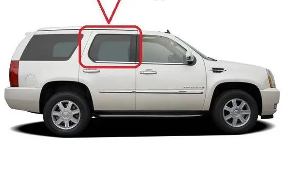 Cadillac Escalade Rear door window glass 