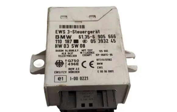 BMW 3 E46 Immobilizer control unit/module 61356905666 110187 05393245