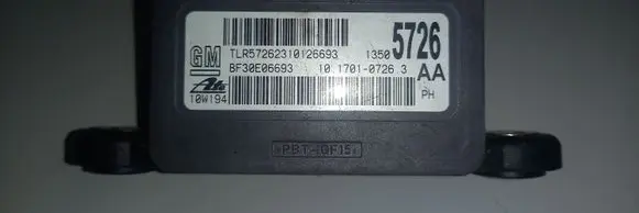 Opel Insignia A ESP acceleration yaw rate sensor 13505726
