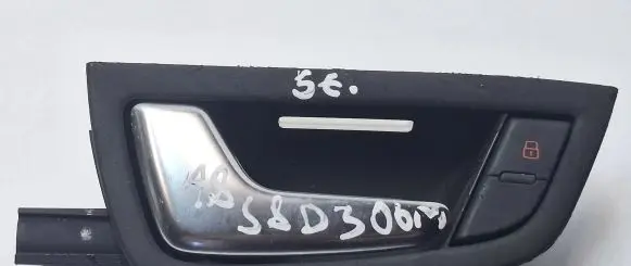Audi A8 S8 D3 4E Rear door interior handle 4E0837019 4E0839019 8739L8741