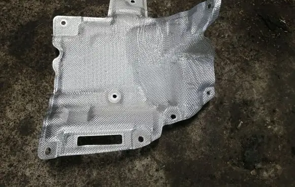 Heat shield in engine bay