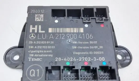 Mercedes-Benz E W212 Door control unit/module A2128208926 A2129004106 A2129020003
