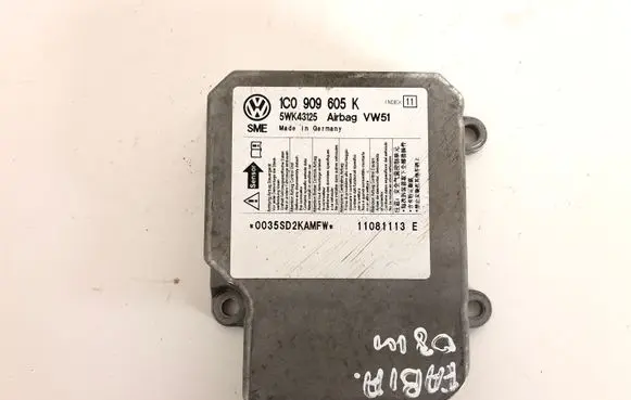 Skoda Fabia Mk2 (5J) Airbag control unit/module 1C0906605K