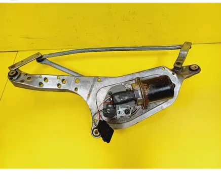 Front wiper linkage and motor