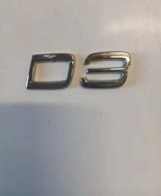 Volvo S60 Rear loading door model letters 