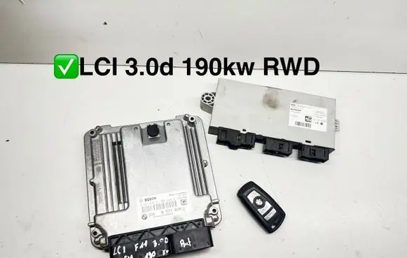 BMW 5 F10 F11 Engine ECU kit and lock set 0281030741 8577839 030206087