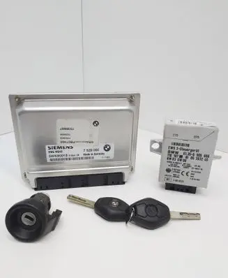 BMW 3 E46 Engine ECU kit and lock set 7528050 DMEMS43 5WK90018