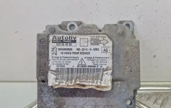 Peugeot 407 Airbag control unit/module 9655880880 603554600