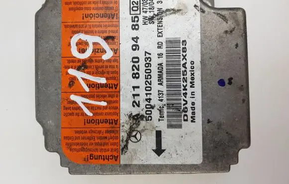 Mercedes-Benz E W211 Airbag control unit/module A2118209485 500410250937