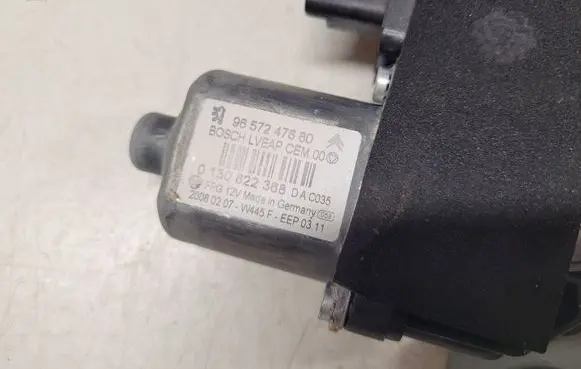 Peugeot 308 Front door window regulator with motor 9657247680 0130822368 120077