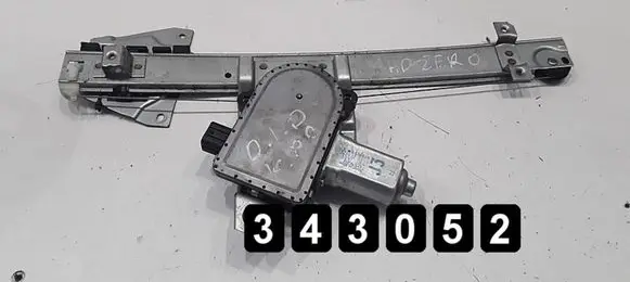 Front door window regulator with motor
