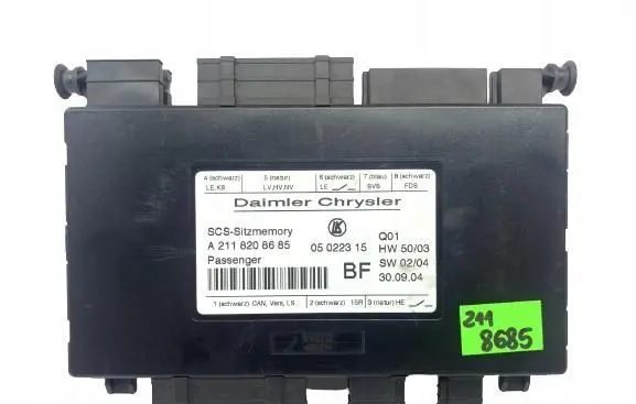 Mercedes-Benz E W211 Seat control module A2118208685