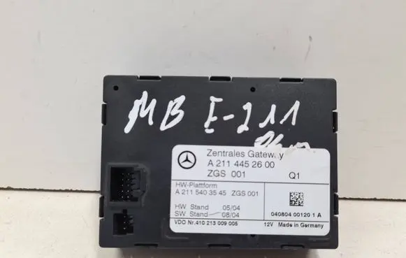 Mercedes-Benz E W211 Gateway control module A2115403545 A2114452600 410213009005