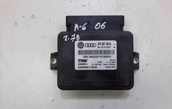 Audi A6 S6 C6 4F Hand brake control module 4F0907801A