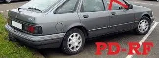 Ford Sierra Front door window glass four-door AS2