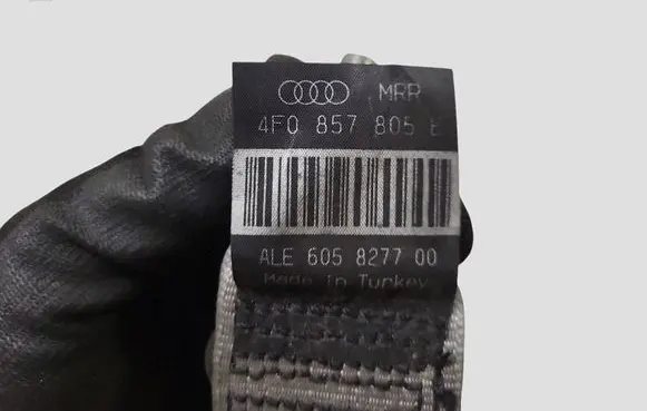 Audi A6 S6 C6 4F Middle seatbelt (rear) 4F0857805B