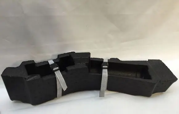 Front bumper foam support bar