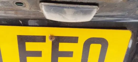 Subaru Impreza III Number plate light