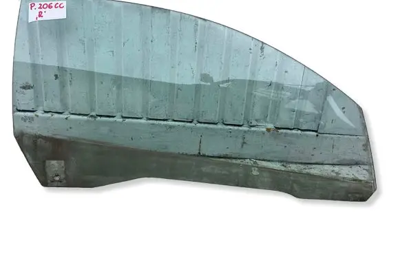 Peugeot 206 CC Front door window glass four-door DOT24AS2M62 E000256 43R00050