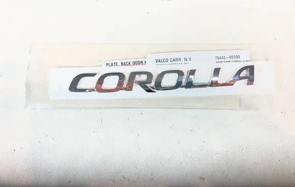 Toyota Corolla E210 E21 Manufacturers badge/model letters EMBLEMATCOROLLA