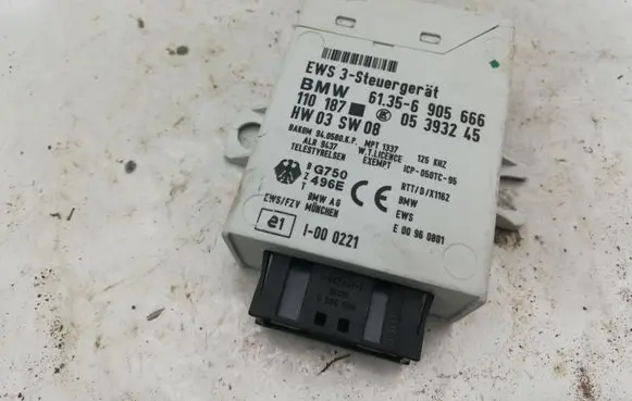 BMW 3 E46 Immobilizer control unit/module 61356905666 6905666 05393245