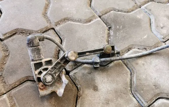 Volkswagen Touareg I Headlight/headlamp level sensor 7L6616213 15160100612