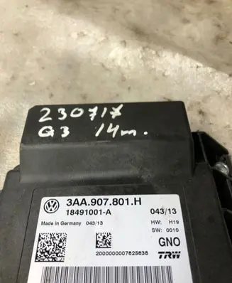 Audi Q3 8U Other control units/modules 3aa907801h