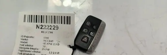 Jaguar XE Ignition key/card 