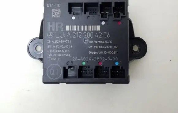 Mercedes-Benz E W212 Door control unit/module A2129004206