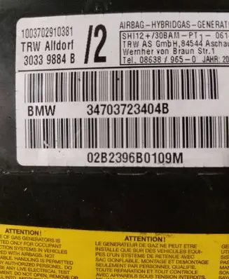 Front door airbag