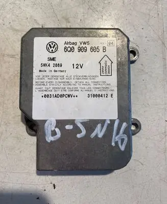 Volkswagen PASSAT B5.5 Airbag control unit/module 6Q0909605B 31000412E 5WK42869