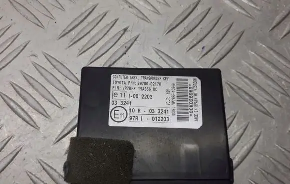 Toyota Auris 150 Immobilizer control unit/module 89780-02170