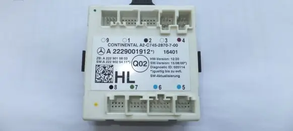 Mercedes-Benz S W222 Door control unit/module A2229001912 2229001912