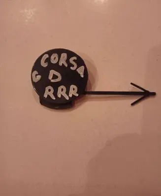 Opel Corsa D Rear bumper row hook cap/cover 13183127