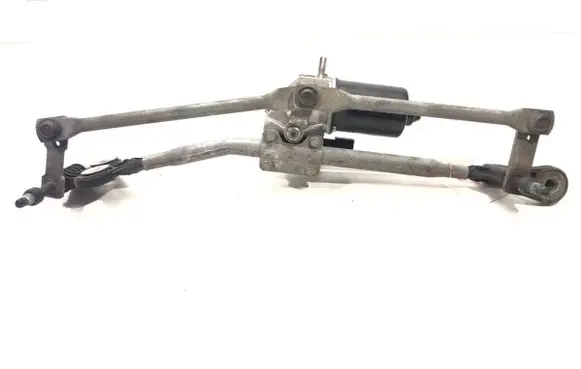 Front wiper linkage and motor