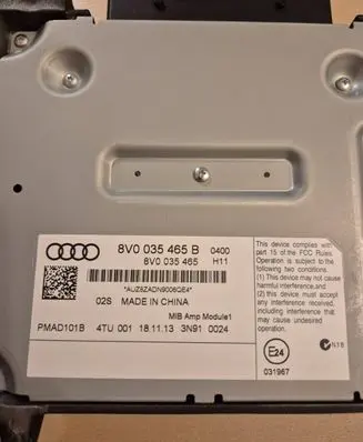 Audi A3 S3 8V Sound amplifier 8V0035465B 8V0035465 PMAD101B