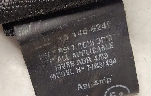 Opel Signum Rear seatbelt 13146624F