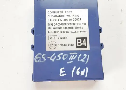 Lexus GS 300 350 430 450H Parking PDC control unit/module 8934030021