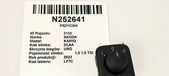 Skoda Kamiq Climate control/heater control trim 654959566