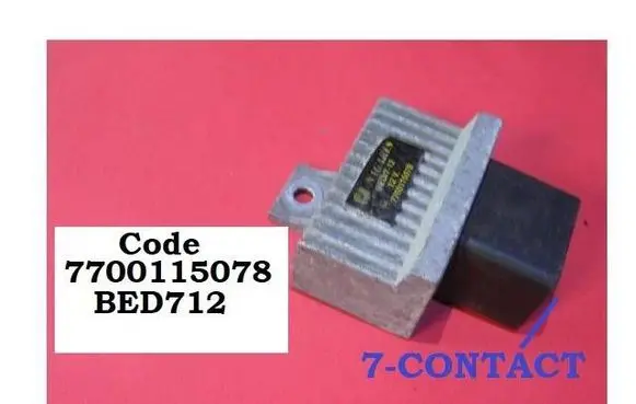Peugeot 206 Glow plug pre-heat relay 7700115078 BED712