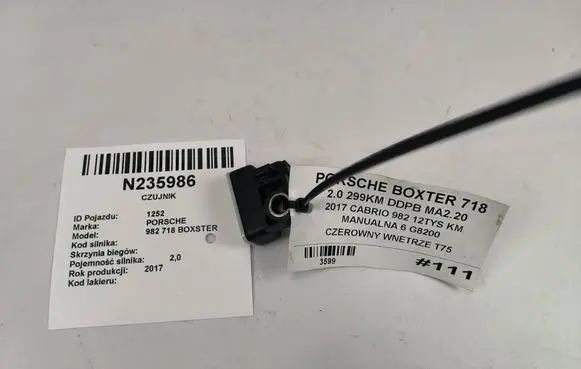 Porsche Boxster 982 Airbag deployment crash/impact sensor Z4AQSG655W 99160611100 10171102283