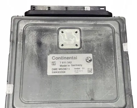 BMW 5 F10 F11 Engine control unit/module 7611342