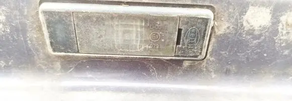 Peugeot 307 Number plate light 