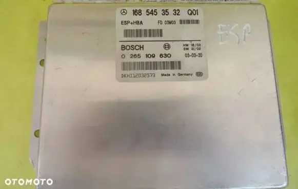Mercedes-Benz A W168 ESP (stability system) control unit 0265109425 0225457132K01