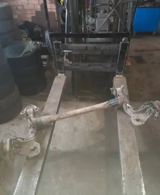Rear axle beam