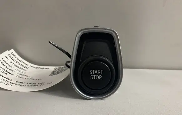 BMW 3 F30 F35 F31 Engine start stop button switch 9355493