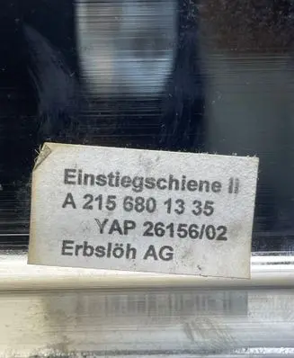 Mercedes-Benz CL C215 Front sill trim cover A2156801335 2615602
